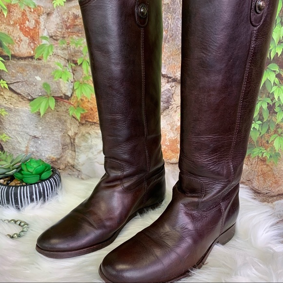 FRYE Cordovan Melissa Leather Button Boots, 7B - Picture 8 of 15